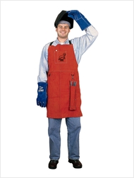 Picture of Red Ram Leather Bib Aprons