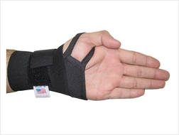 Picture of Black Wrist Support With Thumb Loop