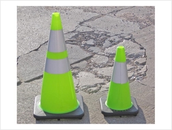Picture of JBC� Lime-Green Traffic Cones Reflective Collar