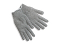 Heavyweight Gray String Knit Gloves