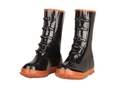 14� 5-Buckle Black Rubber Overshoes