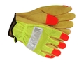Grain Pigskin Keystone Thumb Leather Drivers Hi-Viz Mesh Back
