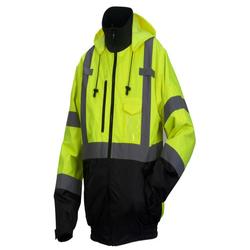 Picture of Class 3 Type R Yellow Bomber Jacket Removable Fleece Liner