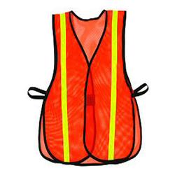 Picture of Value Orange Safety Vests ¾” Striping