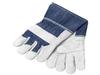 Shoulder Split Leather Palm Denim Cuff