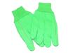 Hi-Vis Double Palm Cotton/Poly Gloves 24 oz.