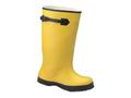 Foot protection designed to stretch over work boots
